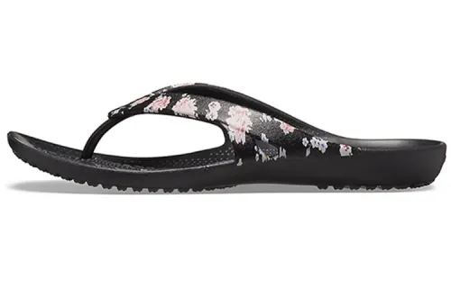 Crocs Kadee 2 Printed Flip Flops 'Floral Black' Women's
