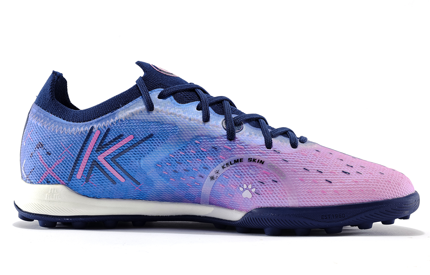 KELME Quick Spark 5.0 TF Turf Cushioning Slip Resistant Abrasion Resistant Breathable Coverage Soccer Shoes Men’s