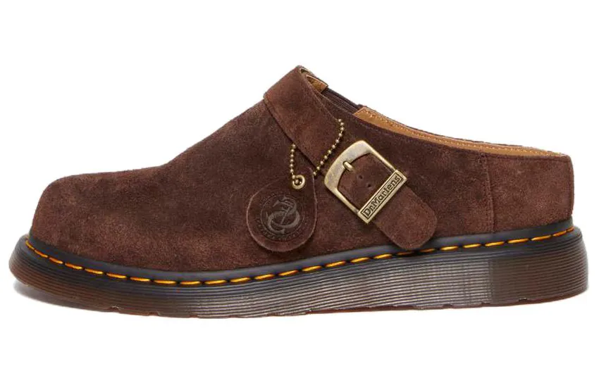 Isham Dr.Martens Suede Shoe 'Dark Brown'