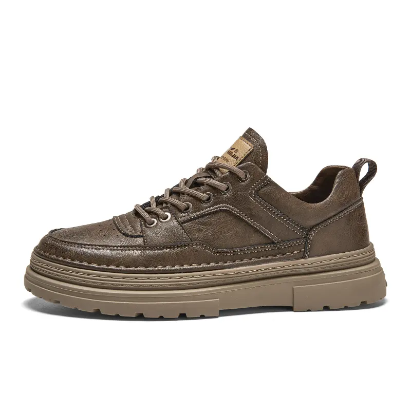 G.N.SHIJIA Cow Split Leather Casual Shoes Men's