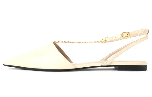 CHARLES&KEITH Leather Stylish Sandal Women's Pink White