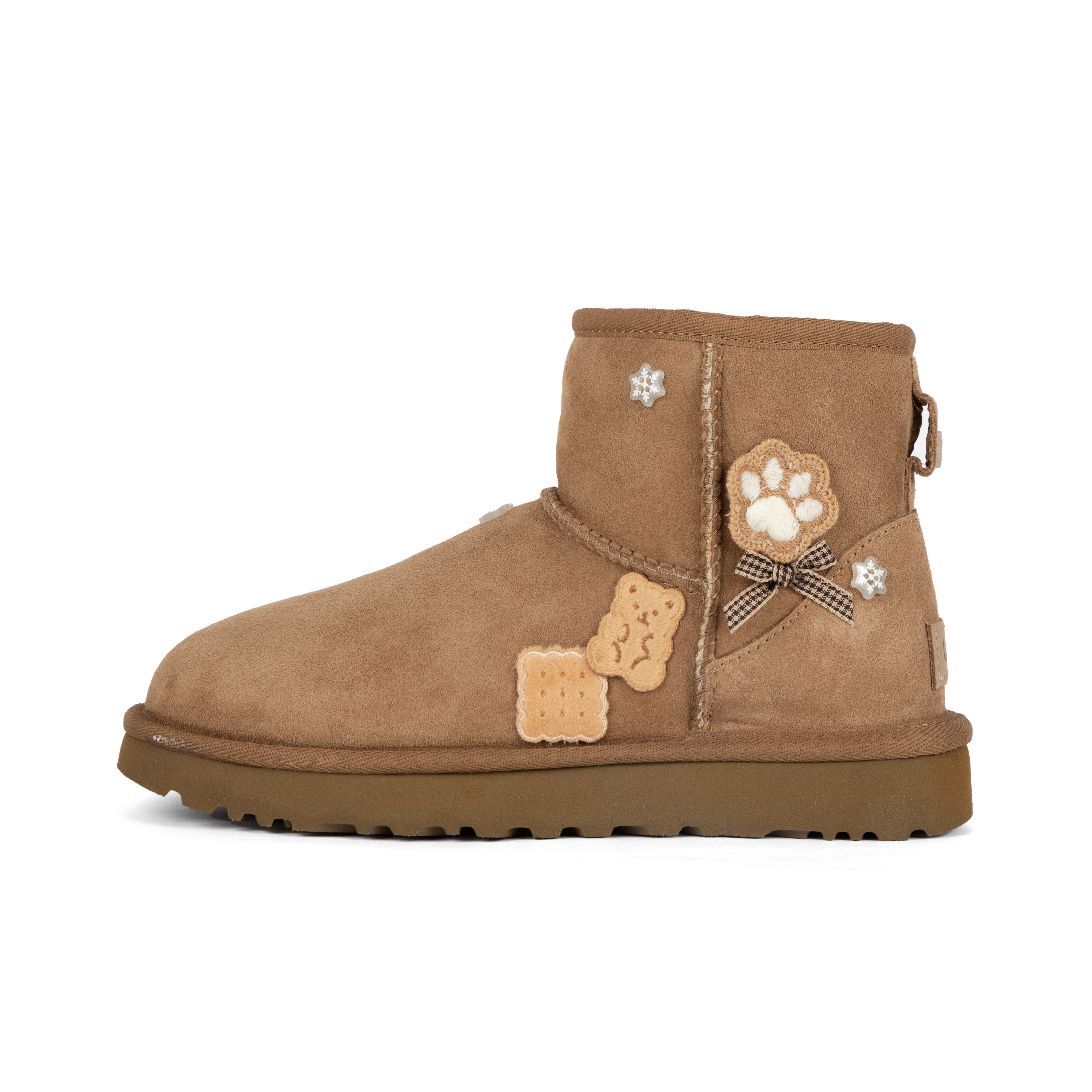 UGG CLASSIC MINI Sheepskin Snow Boots Women's Brown