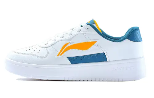 Li Ning Sports Fashion Collection Textile, Synthetic Leather Cushioning Abrasion Resistant Breathable Low top