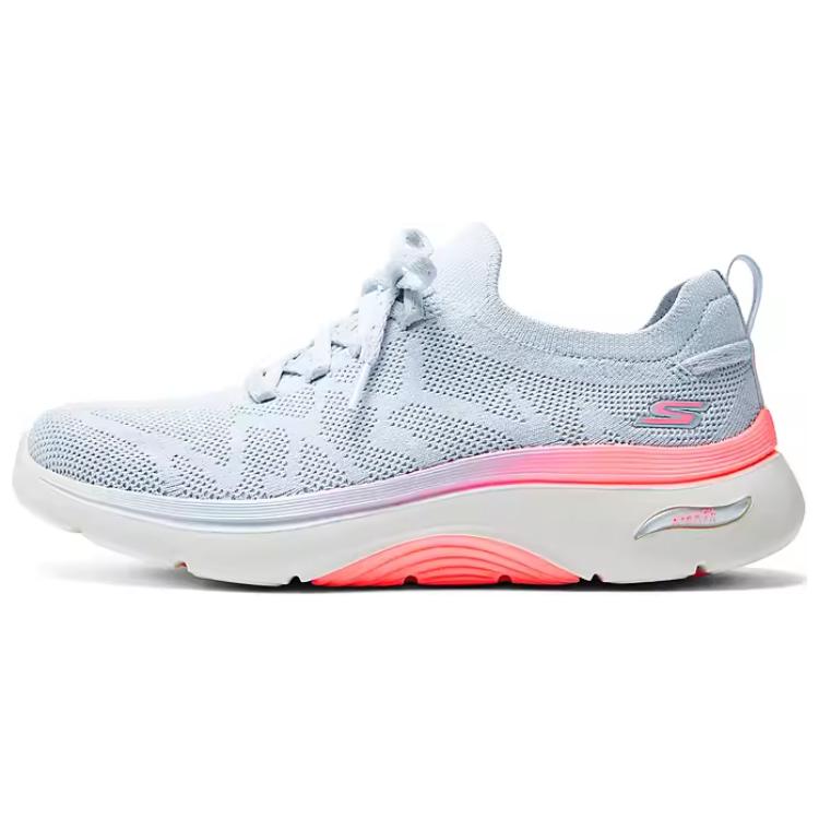 Skechers Skechers WOMEN'S GO WALK soft and comfortable low-cut lifestyle shoes for women, light gray