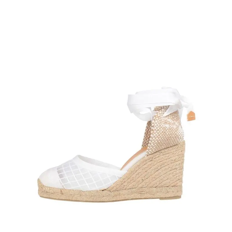 Castañer Wedge Heel High Heels Women's White Beige
