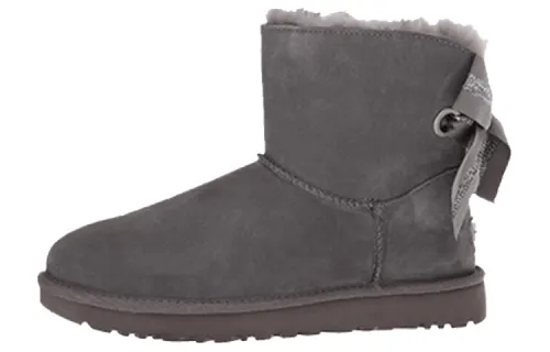 UGG Suede Thermal Slip Resistant Thermal Slip Resistant Short Snow Boots Women's Charcoal