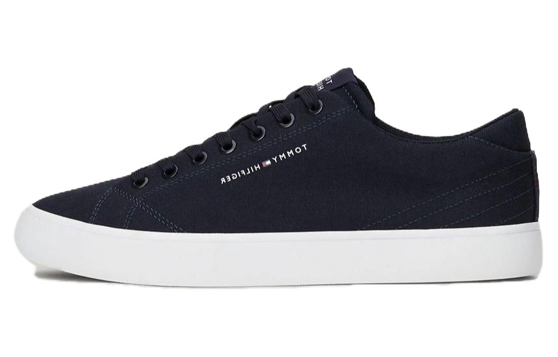 Tommy Hilfiger Canvas Low top Skateboard Shoes Men's Blue