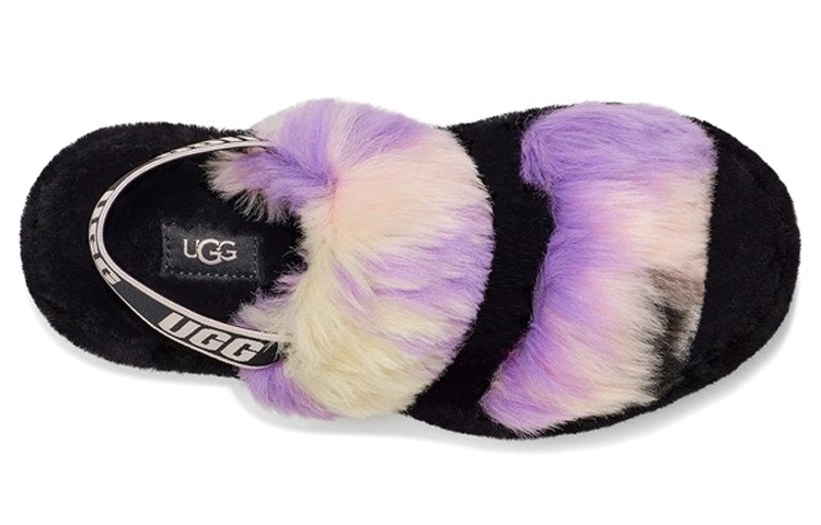 Женские сабо UGG Fluff Yeah (разноцветные) — фото 4