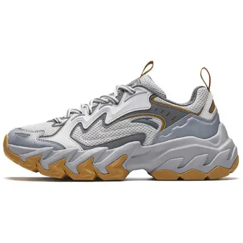 Anta Abrasion Resistant Slip Resistant Low top Casual Shoes Men's Gray