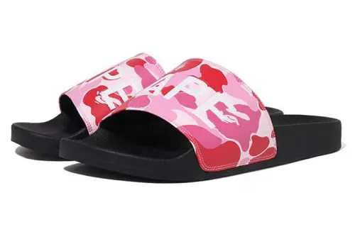 Bape A BATHING APE Abc Camo Slide Pink 2023