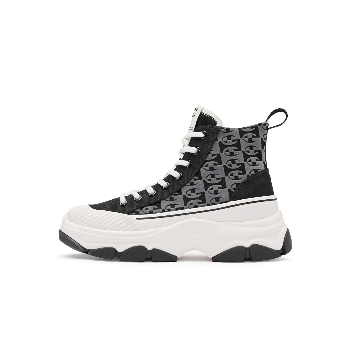 Champion Campus High top Skateboard Shoes Women's Black Gray