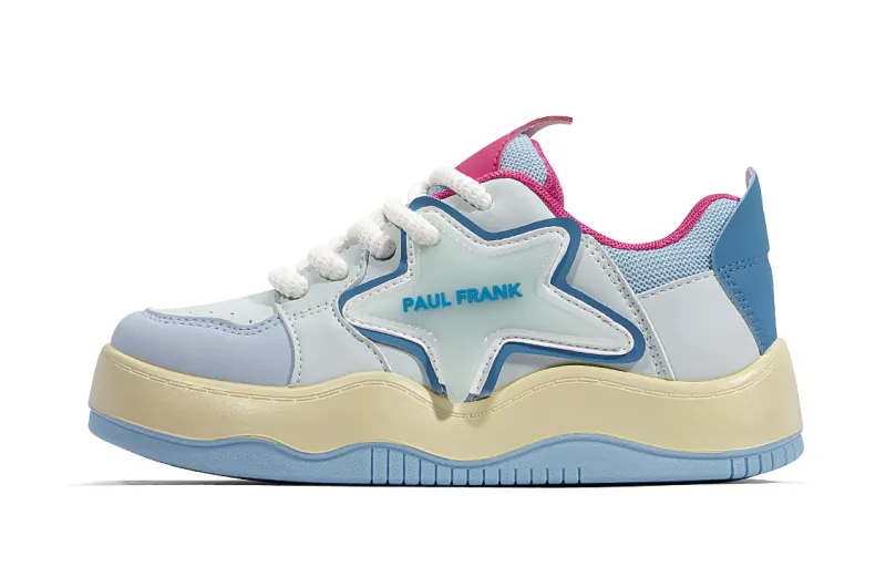 PAUL FRANK Puffy Shoes Height Increasing Breathable Low top Skateboard Shoes Women's