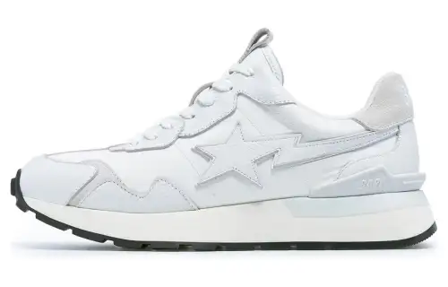 BAPE A BATHING APE Bape Sta Leather Low 'White'