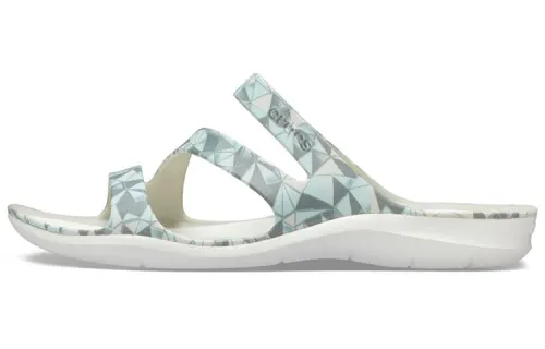 Crocs Swiftwater Slide Slippers Women's White/Blue