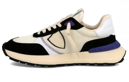 PHILIPPE MODEL Antibes Casual Shoes Women's Low Top Beige Black