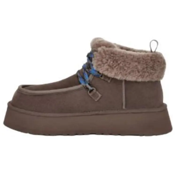 UGG Thermal Versatile Commute Trendy Fleece Lined Short Snow Boots Women's Thunder Cloud