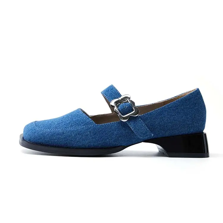 Marie Claire Fabric Casual Shoes 3cm Women's Seine River Sunlight Blue
