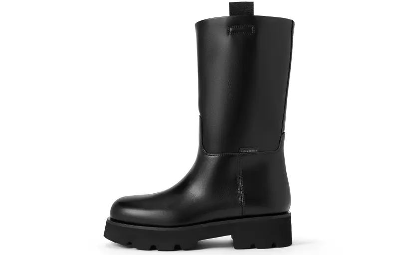 CHARLES&KEITH Small Ck Pu Knee high Boots 4.6cm Women's