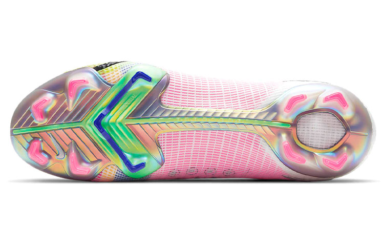 бутсы Nike Mercurial Vapor 14 FG (бело-цветные) — 白/彩 — фото 6