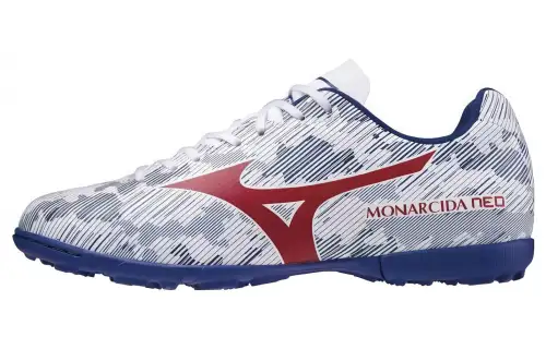 Mizuno Monarcida TF Turf Slip Resistant Abrasion Resistant Soccer Shoes Women's White Blue
