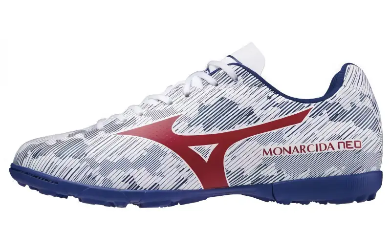 Mizuno Monarcida TF Turf Slip Resistant Abrasion Resistant Soccer Shoes Women's White Blue