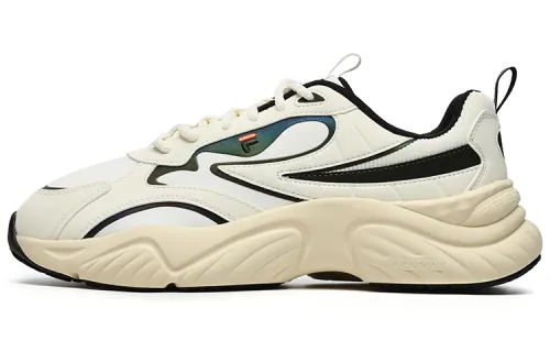 FILA FUSION Conch Textile, Synthetic Leather, TPU Low top Casual Shoes Men's White Beige