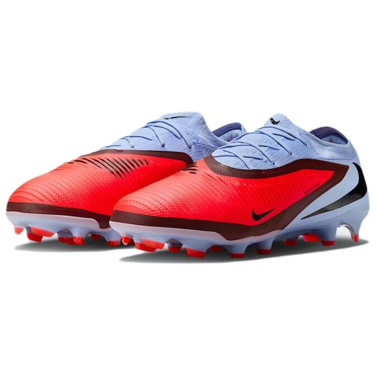 Nike Phantom 6 Slip Resistant, Abrasion Resistant, Breathable Soccer Shoes Unisex Blue Red