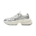 Li Ning Cushioning Slip Resistant Abrasion Resistant Support Rebound Low top Casual Shoes Women's Silver White