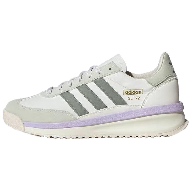 Женские кроссовки adidas originals SL 72 RTN (бело-зеленые)