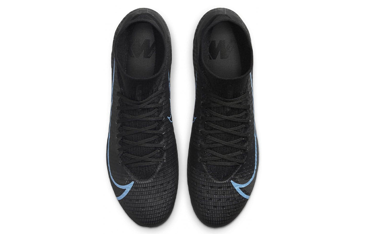 Мужские бутсы Nike Superfly 8 Pro (черно-синие) — фото 4