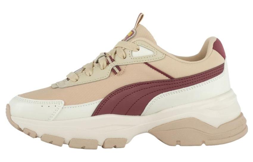 Женские кроссовки PUMA Cassia Via (белые с желтым и красным)