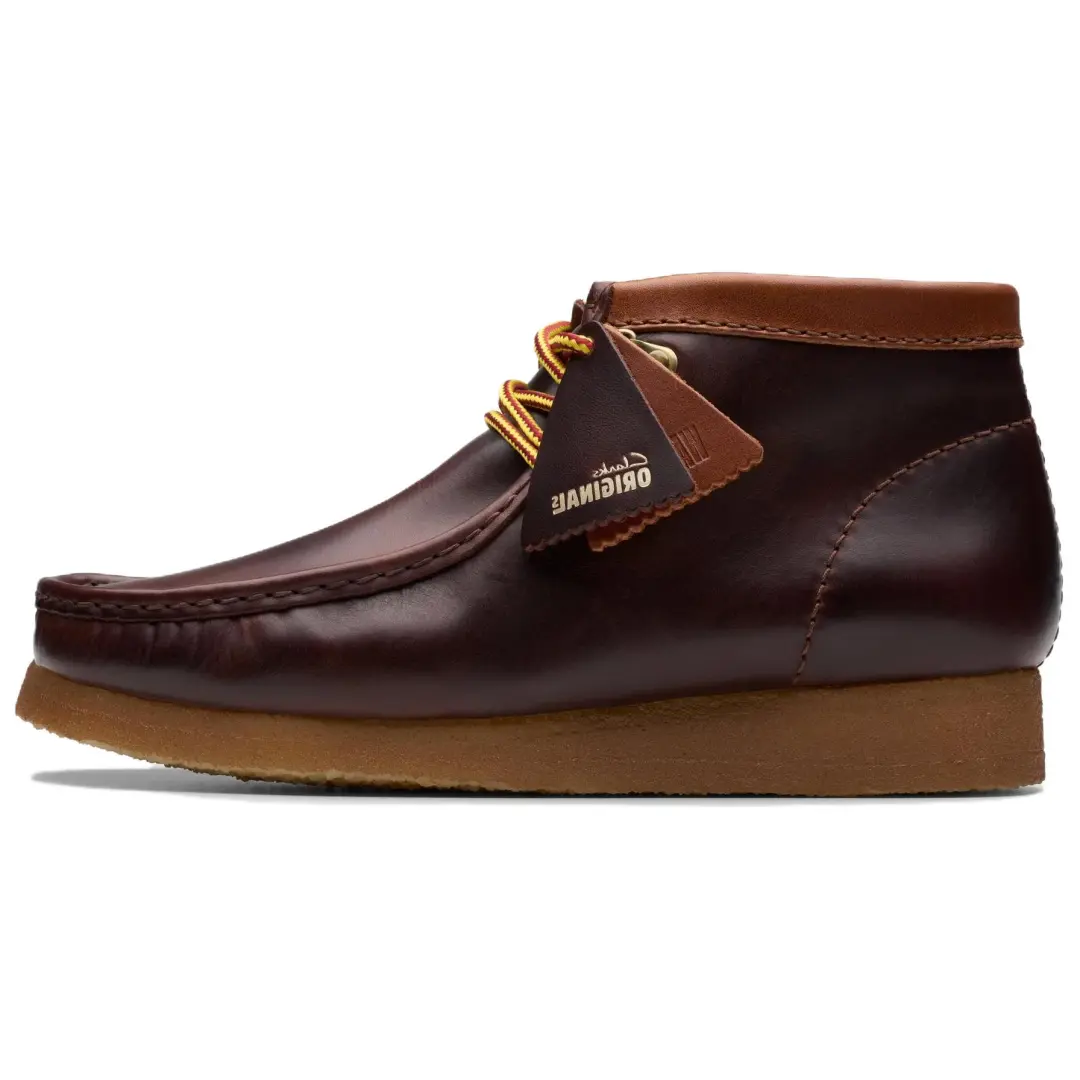 Clarks Wallaboot Hiker Leather Ankle Boots Men's Brown
