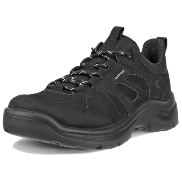 Ecco Leather Fashion Trend Low top Outdoor Shoes Women’s Black