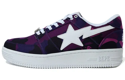 BAPE A BATHING APE Bape Sta Low Color Camo Purple
