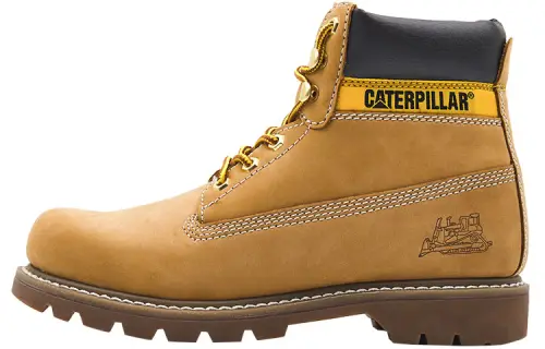 CAT Colorado Cow Leather Thermal Waterproof Abrasion Resistant Cushioning Crew Outdoor Boots Men's Yellow