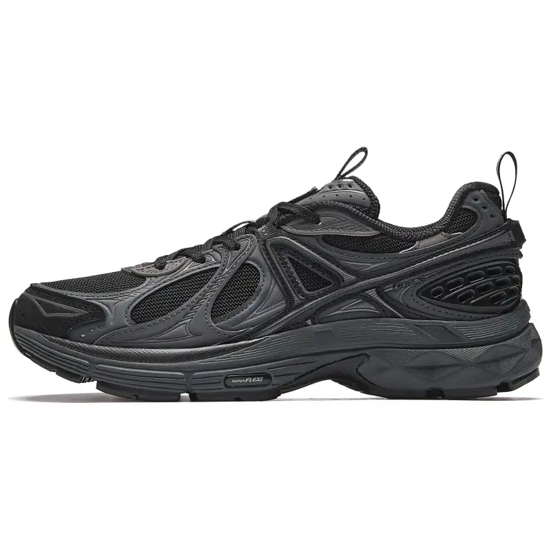 Anta Slip Resistant, Abrasion Resistant, Breathable Low top Casual Shoes Women's Black Gray