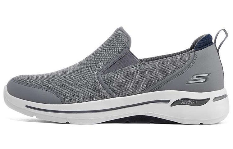 Skechers Go Walk Arch Fit Low Top Lazy Shoes Grey