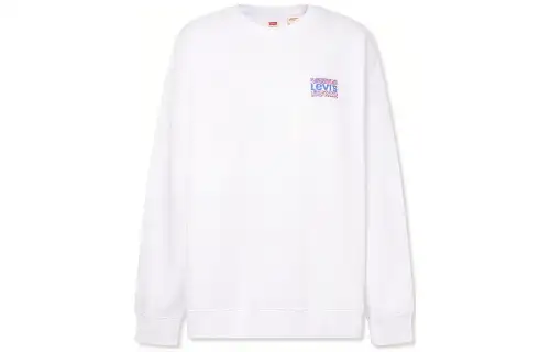 Levis Sweatshirts Men's White Crew Neck Moderate Other
