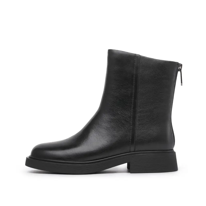 Chrisdien Deny Cow Leather Ankle Boots Women's Black
