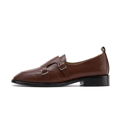 Marie Claire Loafers 2.7cm Women's Lava Nama Chocolate Brown