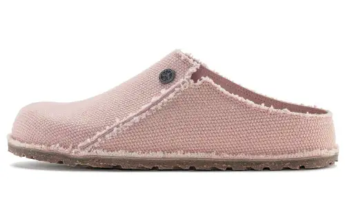 Birkenstock Fabric Closed Toe Slippers Unisex Pink Regular