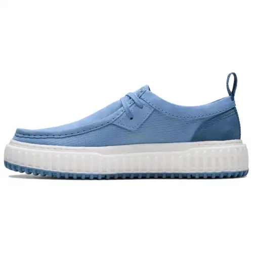 Clarks Suede Comfortable Abrasion Resistant Abrasion Resistant Skateboard Shoes Men's Blue