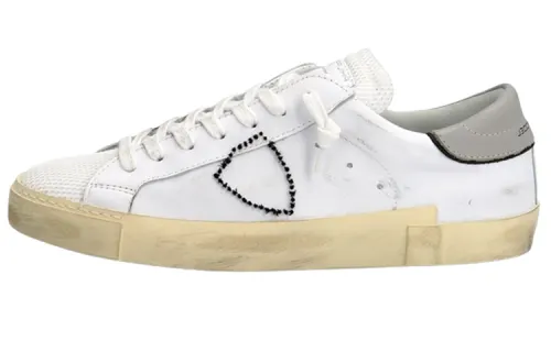 PHILIPPE MODEL Prs Stylish Skateboarding Shoes Men's White Gray