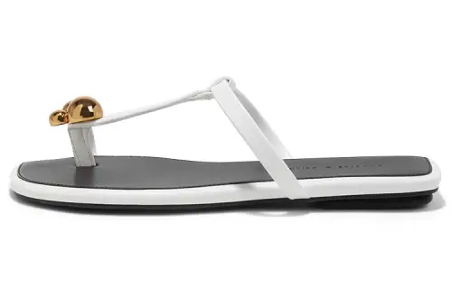 CHARLES&KEITH Composite Sole Slide Slippers Women's White