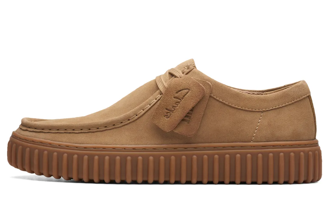 Clarks Street Collection Cow Split Leather Casual Shoes Men's Earth Yellow