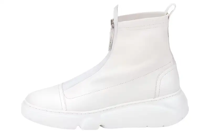 AGL Leather Ankle Boots 4cm Women's White