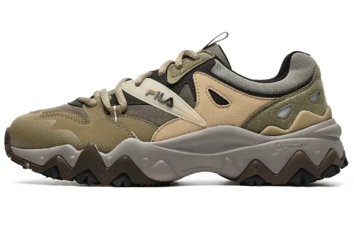 FILA Oakmont 2 Mesh, Textile, Leather Low top Casual Shoes Men's Nightfall Green Corn Stalk