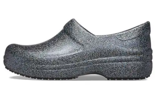 Crocs Neria Pro Li Literide Work Clogs 'Silver Grey' Women's