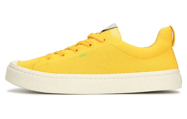 CARIUMA Skateboard Shoes Men's Low Top Yellow