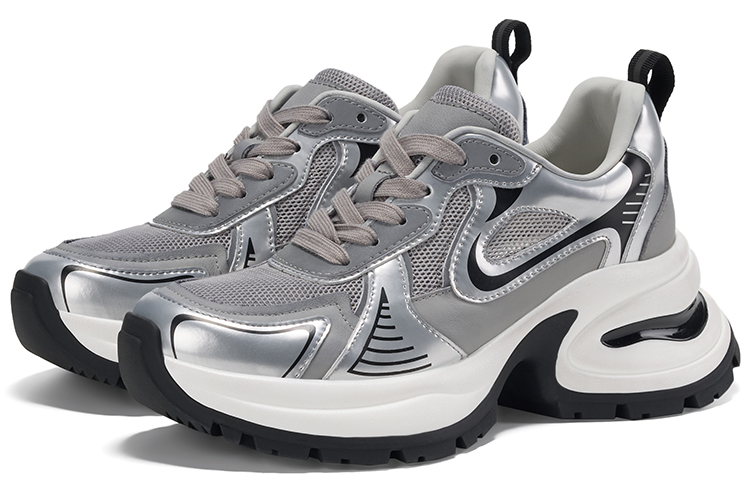 GG CC Athleisure Low top Platform Chunky Sneakers Women's